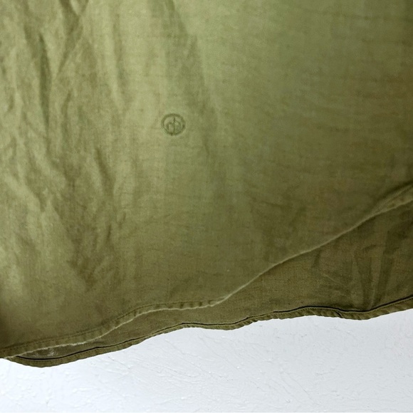rag & bone Standard Issue Button Down Beach Shirt Dark Olive Sz Medium - Picture 4 of 6